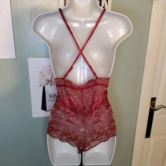 Lace Teddy Bodysuit Lingerie - Picture 5 of 6